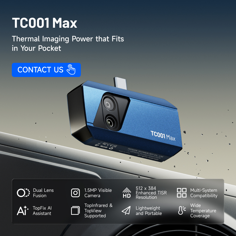 Topdon Tc001 Thermal Camera - TOPDON TC001 Max Termocamera a Doppia